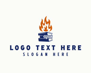 Fire Book Writer Logo