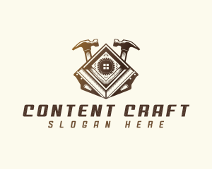 Carpentry Construction Tools logo design