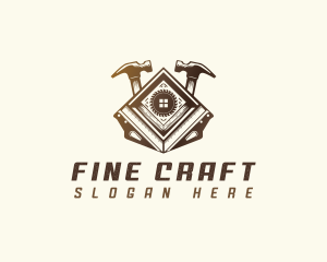 Carpentry Construction Tools logo design