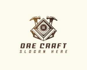 Carpentry Construction Tools logo design