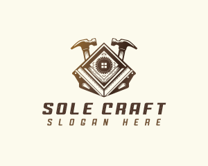 Carpentry Construction Tools logo design