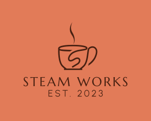 Steamy Letter S Cup logo design