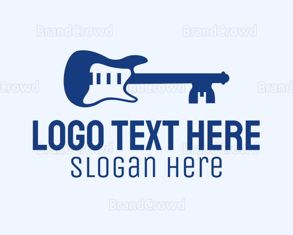 Blue Key Guitar Logo