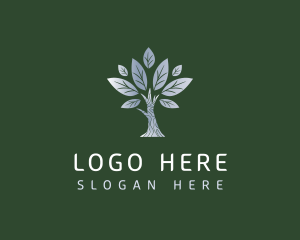 Leaf Silver Eco Logo