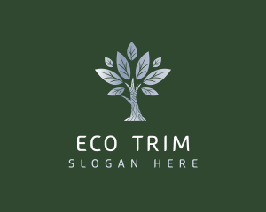 Leaf Silver Eco logo design