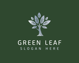 Leaf Silver Eco logo design