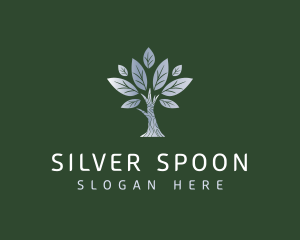 Leaf Silver Eco logo design