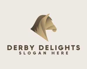Derby - Brown Horse Silhouette logo design