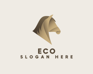 Sporting Event - Brown Horse Silhouette logo design
