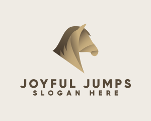 Brown Horse Silhouette logo design