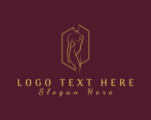 Alluring - Elegant Female Nude Beauty logo design