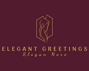 Elegant Female Nude Beauty logo design