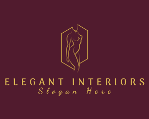 Elegant Female Nude Beauty logo design