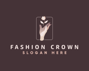 Hand Flower Fashion logo design