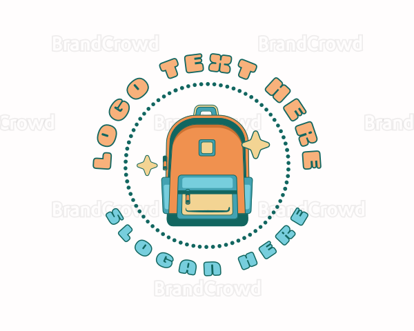 Quirky Backpack Bag Logo