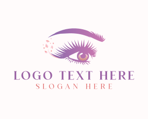 Eyelash Extension - Cosmetic Eye Beauty logo design