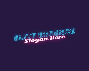 Generic Neon Light Wordmark Logo