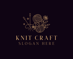 Crochet Knitting Handicraft  logo design