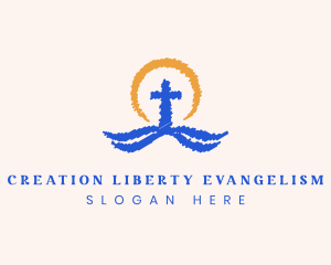 Christian Cross Church logo design