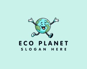 Earth World Planet logo design