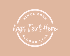 Feminine Stylish Circle Logo