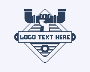 Maintenance - Handyman Plumbing Emblem logo design