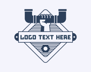 Service - Handyman Plumbing Emblem logo design