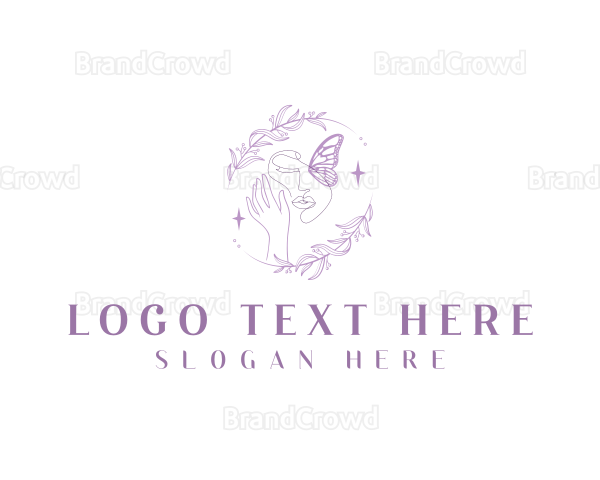 Elegant Female Butterfly Logo