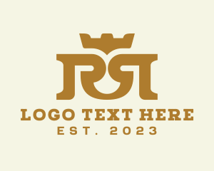 Hotel - Royal Crown Letter R logo design