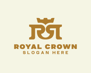 Business Crown Letter R logo design