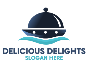 Cloche Catering Ship logo design