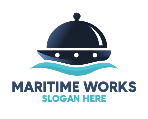 Cloche Catering Ship logo design