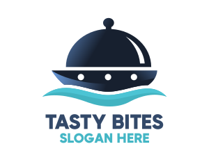 Cater - Cloche Catering Ship logo design