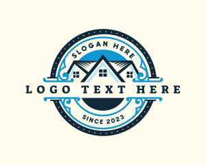 Roof - House Roofing Renovation logo design