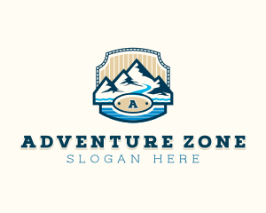 Mountain Hiking Adventure logo design