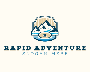 Mountain Hiking Adventure logo design