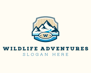 Mountain Hiking Adventure logo design