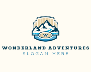 Mountain Hiking Adventure logo design