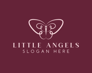 Crochet - Butterfly Needle Alteration logo design