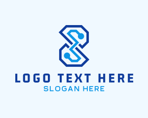 Gold - Tech Professional Letter S Company logo design