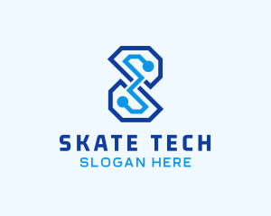 Tech Professional Letter S Company logo design