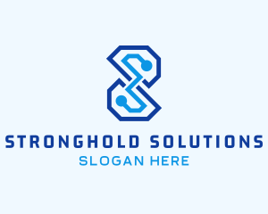 Tech Professional Letter S Company logo design