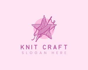 Yarn Star Crochet logo design