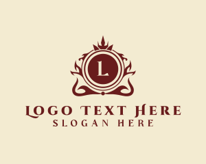 Luxury - Crown Ornamental Crest logo design