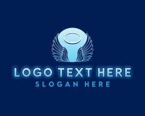 Memorial - Holy Angel Wings logo design