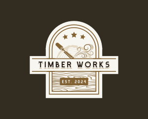 Carving Chisel Woodwork logo design