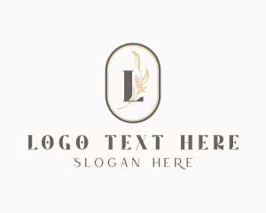 Leaf - Organic Floral Feminine Cosmetics logo design
