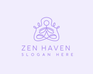 Zen Yoga Wellness logo design