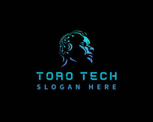 Cyber Tech Artificial Intelligence logo design