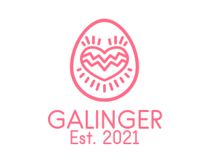 Dating App - Pink Dating Egg logo design